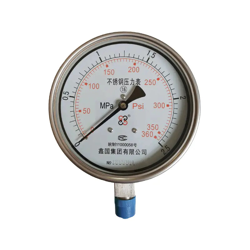 XG/Y-B series lahat ng stainless steel pressure gauge